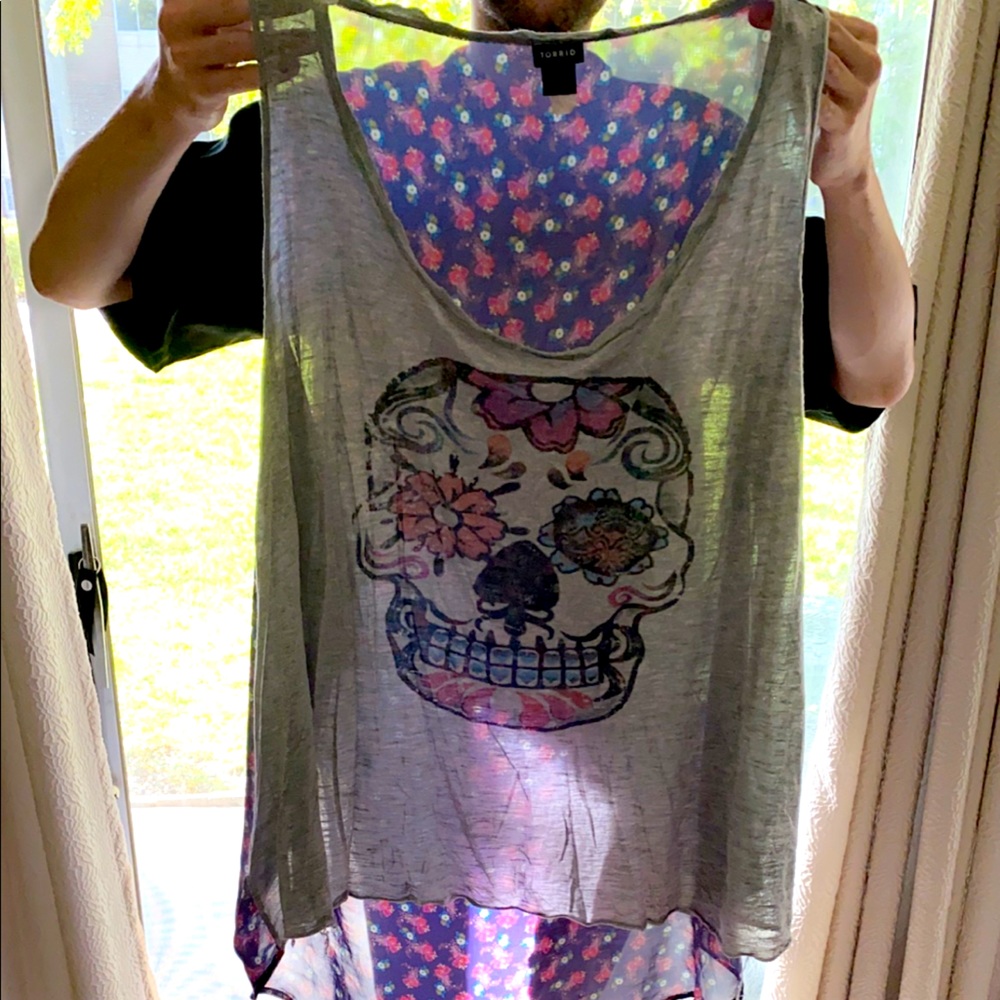 Torrid skull mullet shirt